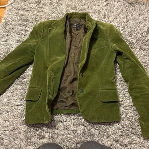 Green Zara Corduroy Blazer VINTAGE